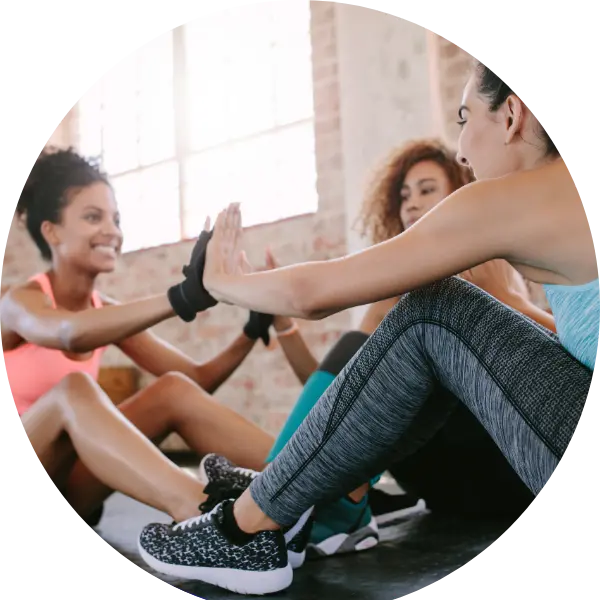 Women in Fitness Classes Together